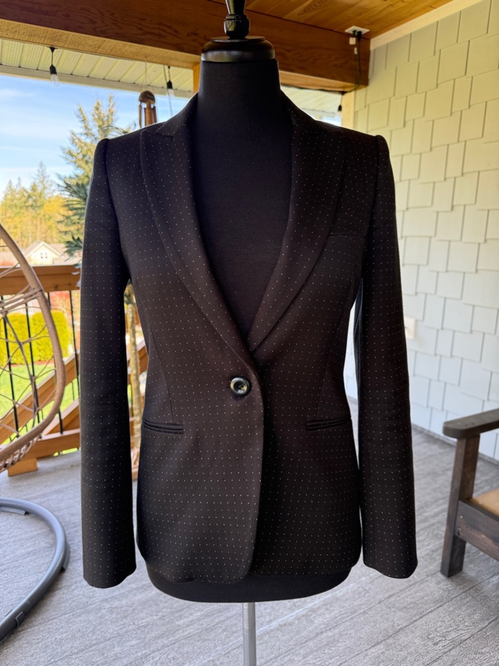 * NWOT* Judith & Charles | Black Polkadot Blazer